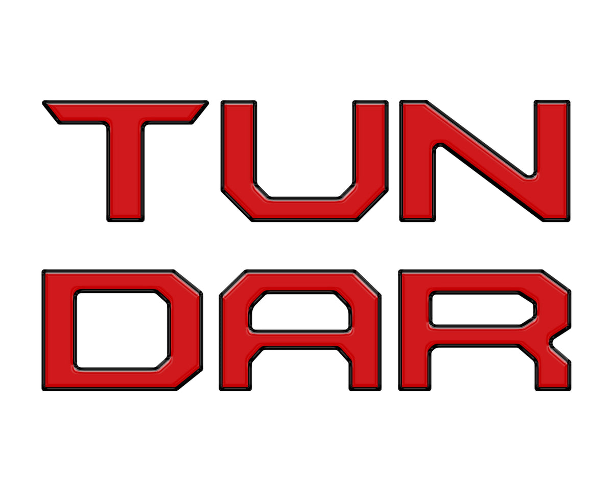 Tufskinz Tailgate Letter Inserts | '14 - '21 Tundra