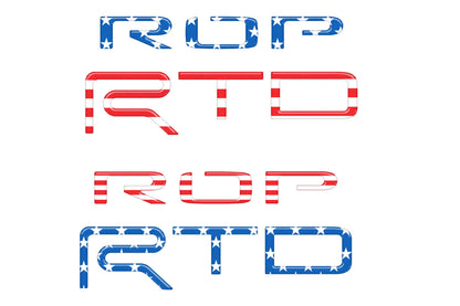 Tufskinz TRD Pro Bed Side Letter Inserts | '15 - '21 Tundra