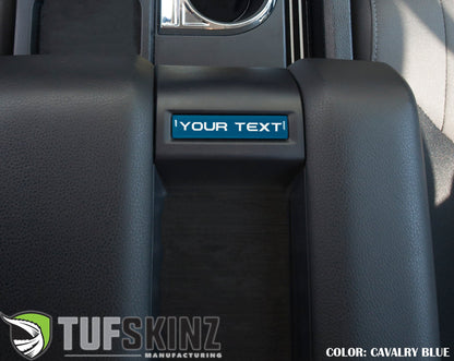Tufskinz Custom Text Center Console Badge | '14 - '21 Tundra