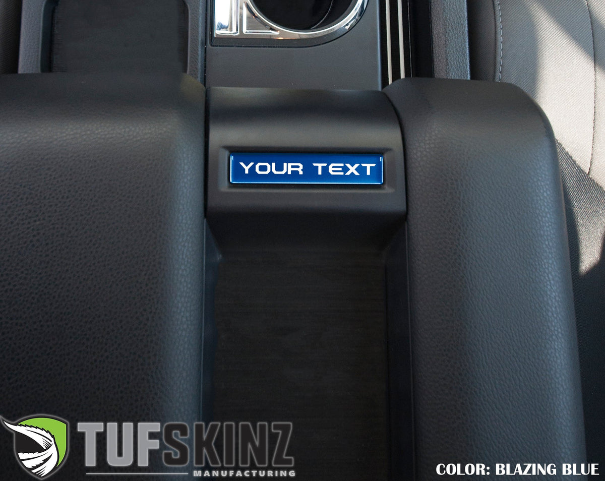 Tufskinz Custom Text Center Console Badge | '14 - '21 Tundra