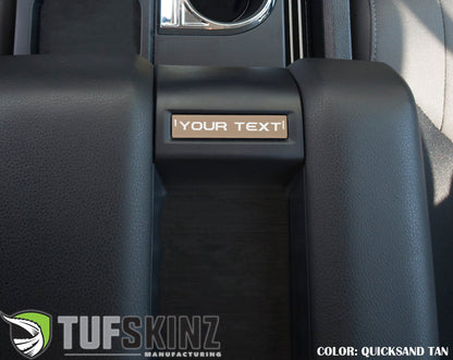 Tufskinz Custom Text Center Console Badge | '14 - '21 Tundra