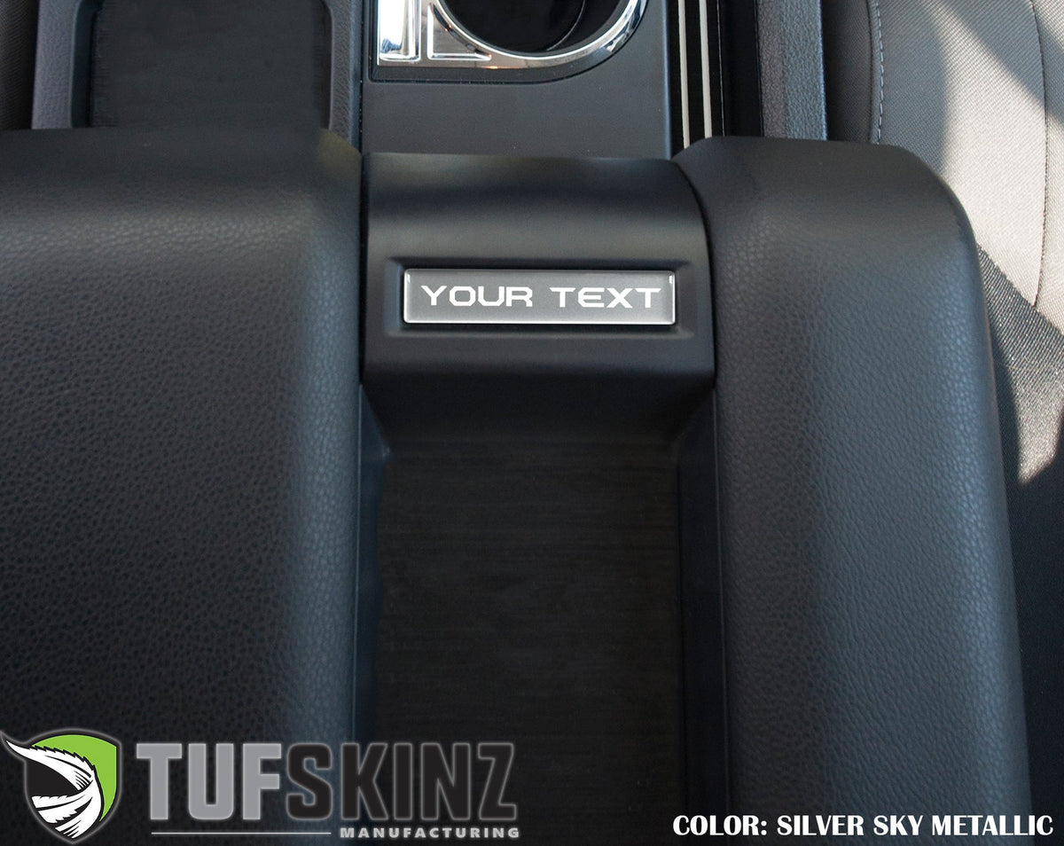 Tufskinz Custom Text Center Console Badge | '14 - '21 Tundra