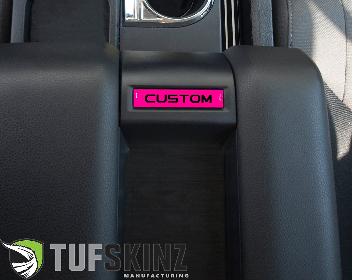 Tufskinz Custom Text Center Console Badge | '14 - '21 Tundra