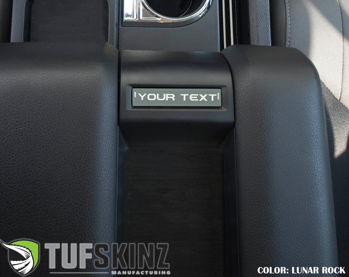 Tufskinz Custom Text Center Console Badge | '14 - '21 Tundra
