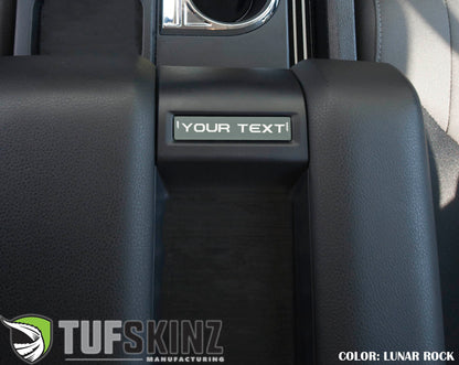 Tufskinz Custom Text Center Console Badge | '14 - '21 Tundra