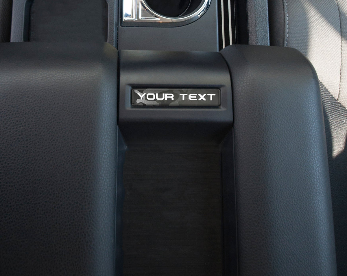 Tufskinz Custom Text Center Console Badge | '14 - '21 Tundra