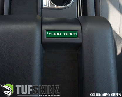Tufskinz Custom Text Center Console Badge | '14 - '21 Tundra