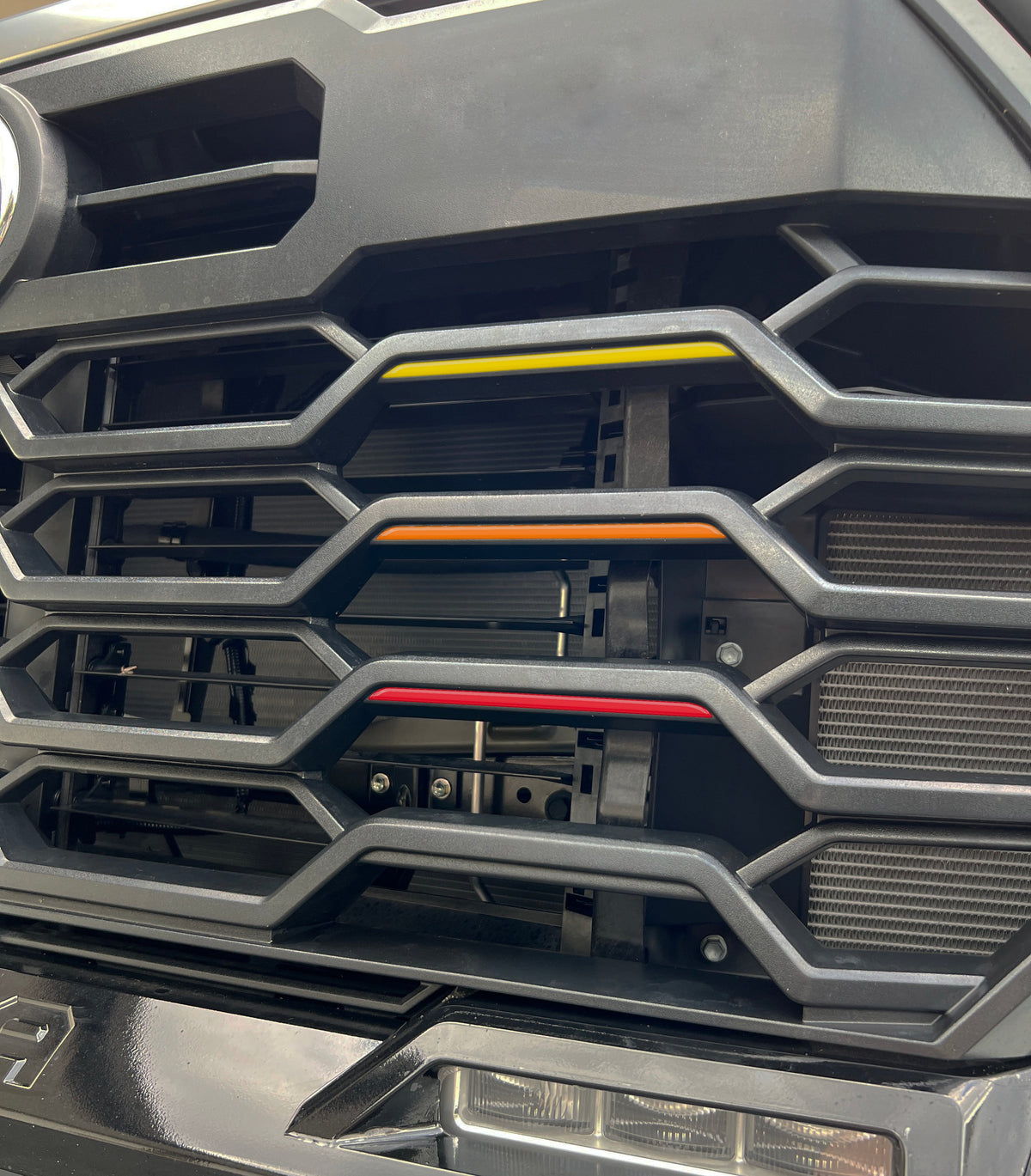 Tufskinz TRD Grille TRI-Color Line Inserts | 2022+ Tundra / 2023+ Sequoia