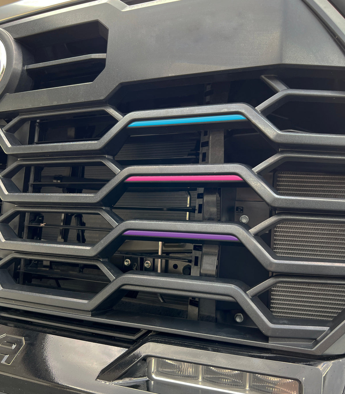 Tufskinz TRD Grille TRI-Color Line Inserts | 2022+ Tundra / 2023+ Sequoia