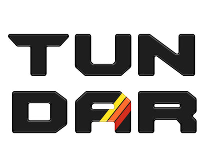 Tufskinz Bed Rail Tailgate Letter Overlays | 2022+ Tundra