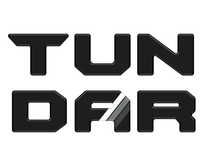 Tufskinz Bed Rail Tailgate Letter Overlays | 2022+ Tundra