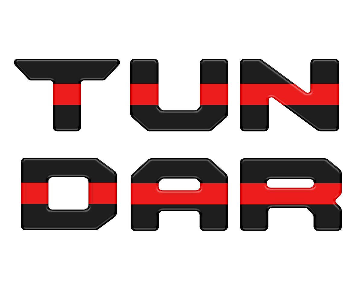 Tufskinz Bed Rail Tailgate Letter Overlays | 2022+ Tundra