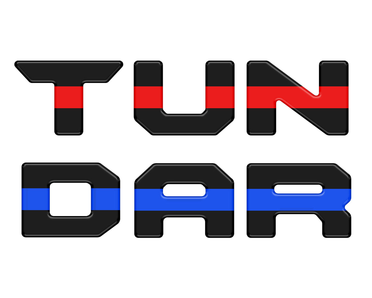 Tufskinz Bed Rail Tailgate Letter Overlays | 2022+ Tundra