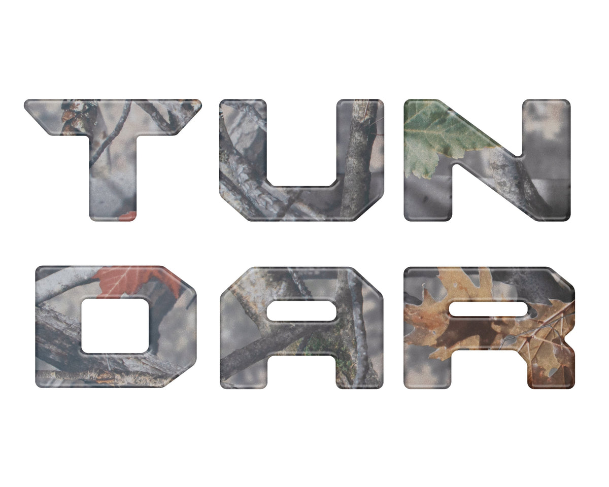 Tufskinz Bed Rail Tailgate Letter Overlays | 2022+ Tundra