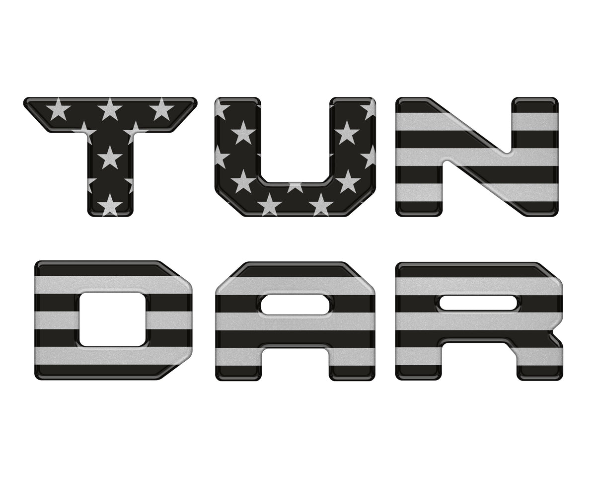 Tufskinz Bed Rail Tailgate Letter Overlays | 2022+ Tundra