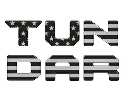 Tufskinz Bed Rail Tailgate Letter Overlays | 2022+ Tundra
