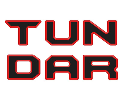 Tufskinz Bed Rail Tailgate Letter Overlays | 2022+ Tundra