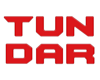 Tufskinz Bed Rail Tailgate Letter Overlays | 2022+ Tundra