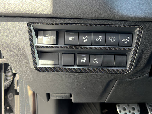 Tufskinz Dim Switch Panel Accent Overlays | 2022+ Tundra & 2023+ Sequoia