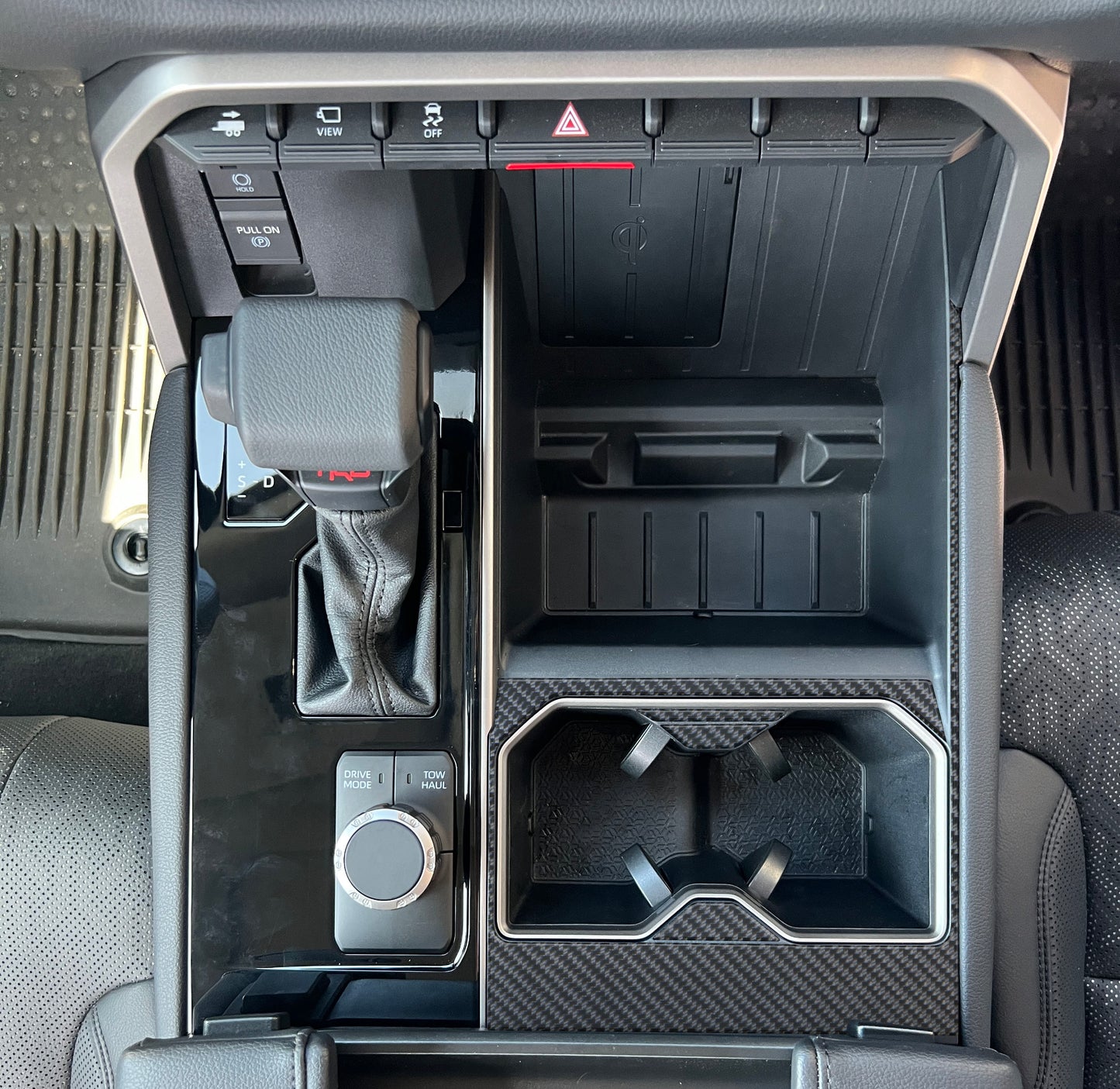 Tufskinz Center Cup Holder Accent Trim | 2022+ Tundra & 2023+ Sequoia