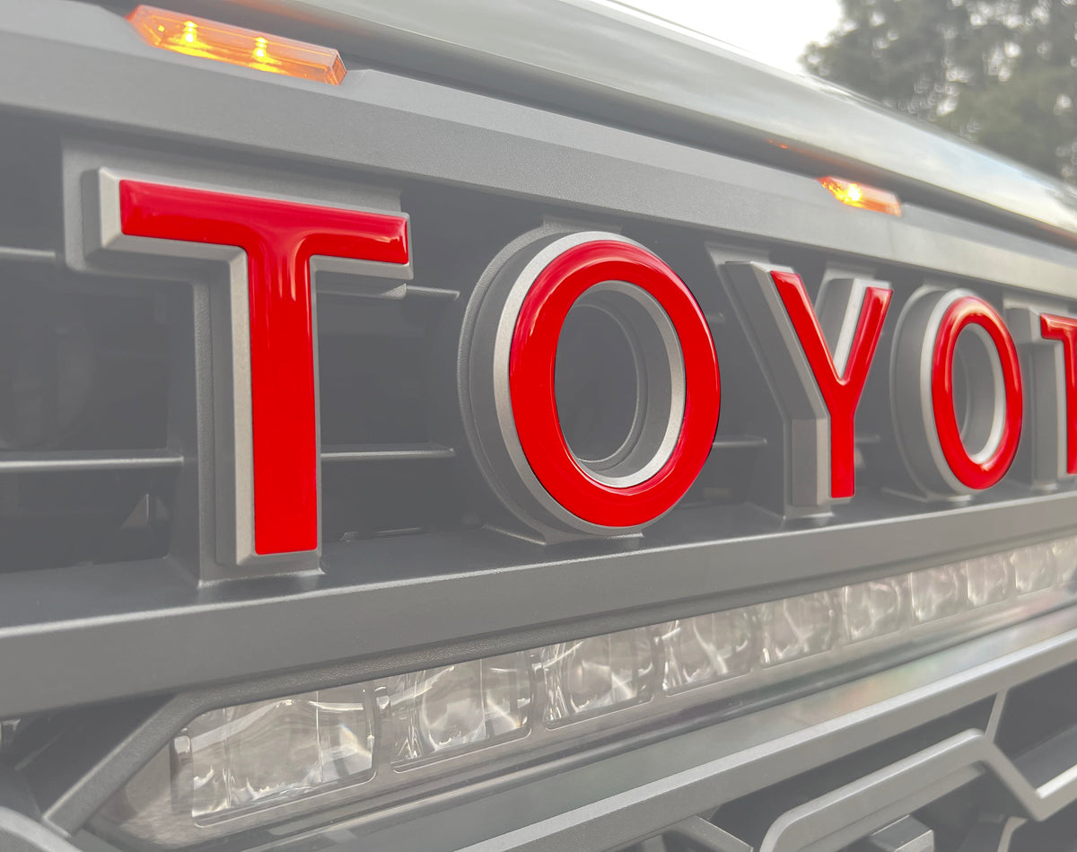 Tufskinz TRD Pro Grille Letter Overlays | 2022+ Tundra & 2023+ Sequoia