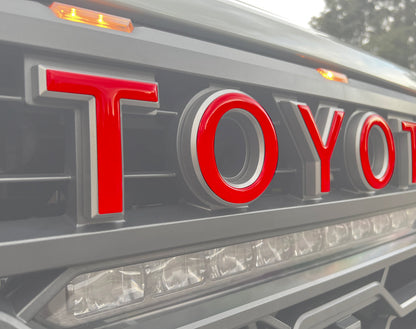 Tufskinz TRD Pro Grille Letter Overlays | 2022+ Tundra & 2023+ Sequoia