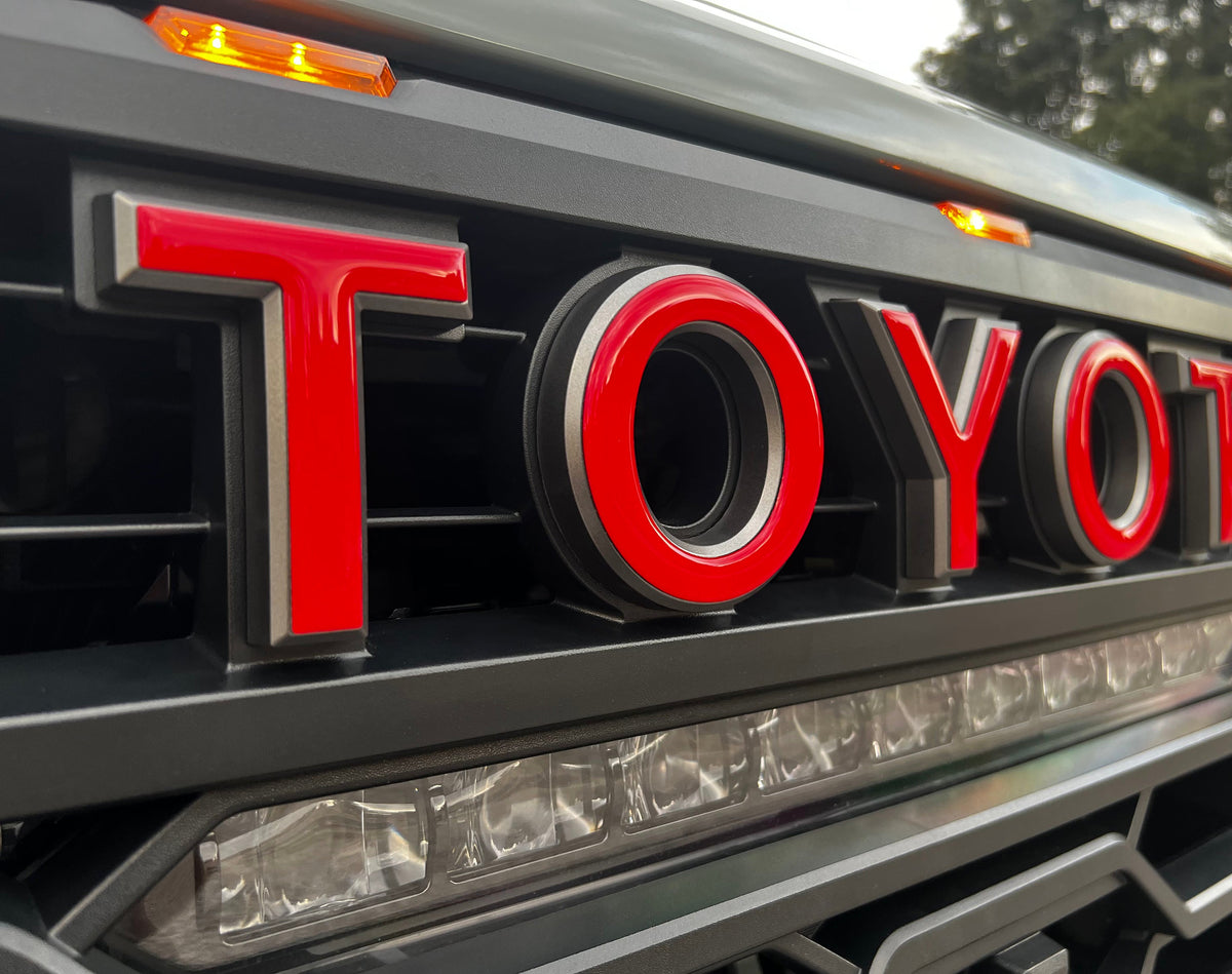 Tufskinz TRD Pro Grille Letter Overlays | 2022+ Tundra & 2023+ Sequoia