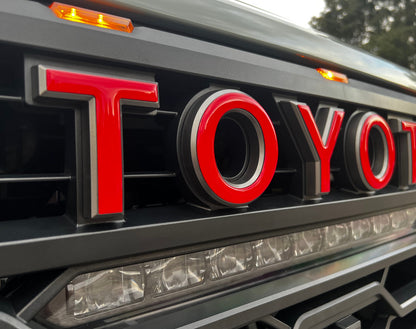 Tufskinz TRD Pro Grille Letter Overlays | 2022+ Tundra & 2023+ Sequoia
