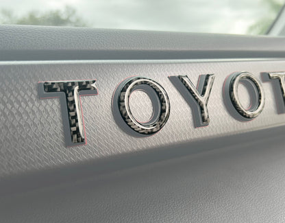 Tufskinz TRD Pro Glovebox Letter Overlays | '22 - '26 Tundra & '23 - '26 Sequoia