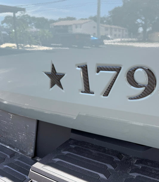 Tufskinz Tailgate Letter Inserts (1794) | 2022+ Tundra 1794