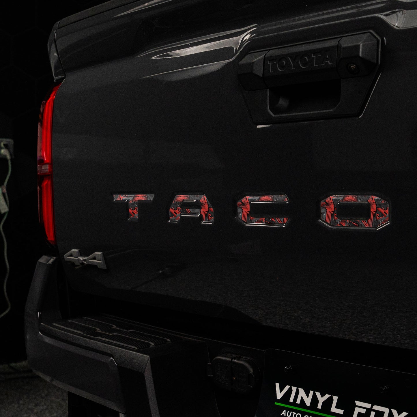 Toyota Tacoma Vinyl Inlay Tailgate Letters | Camo Patterns | '24+