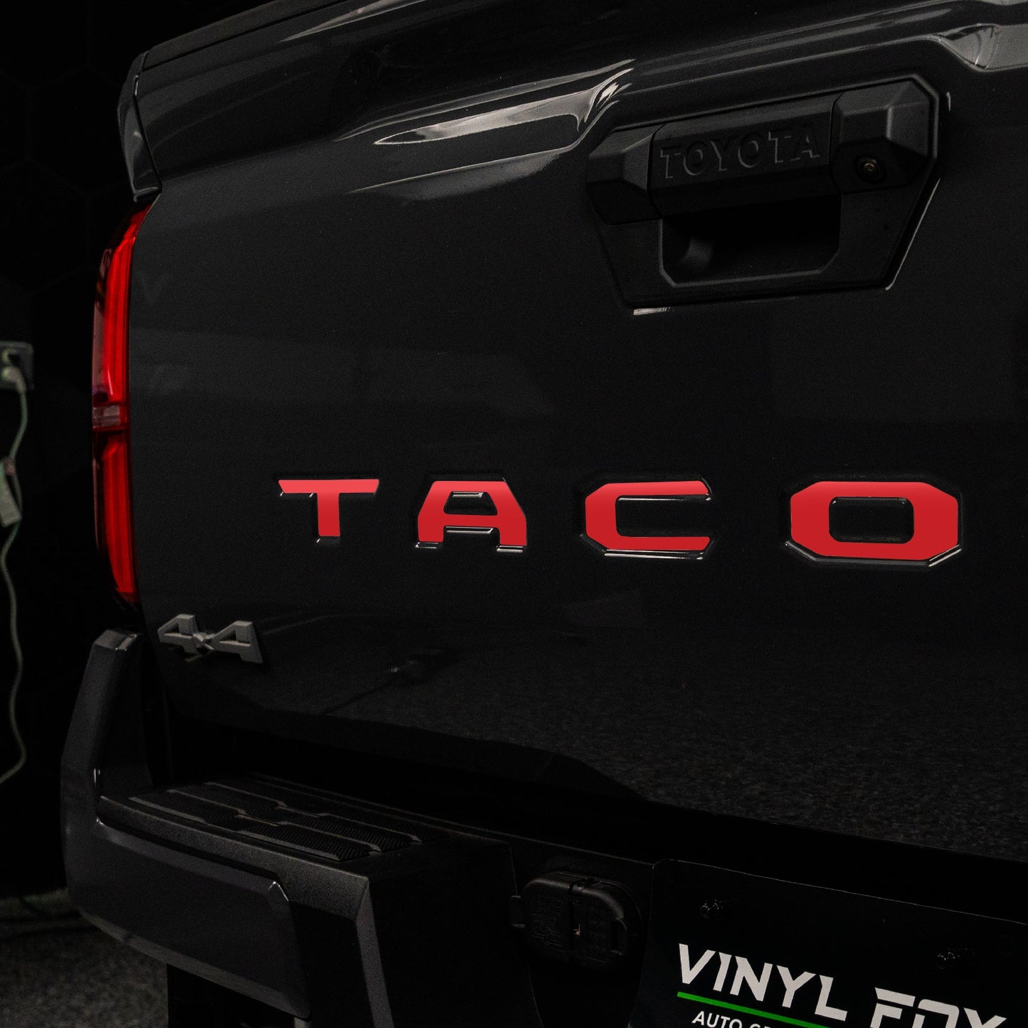 Toyota Tacoma Vinyl Inlay Tailgate Letters | All Patterns | 2024 - Present