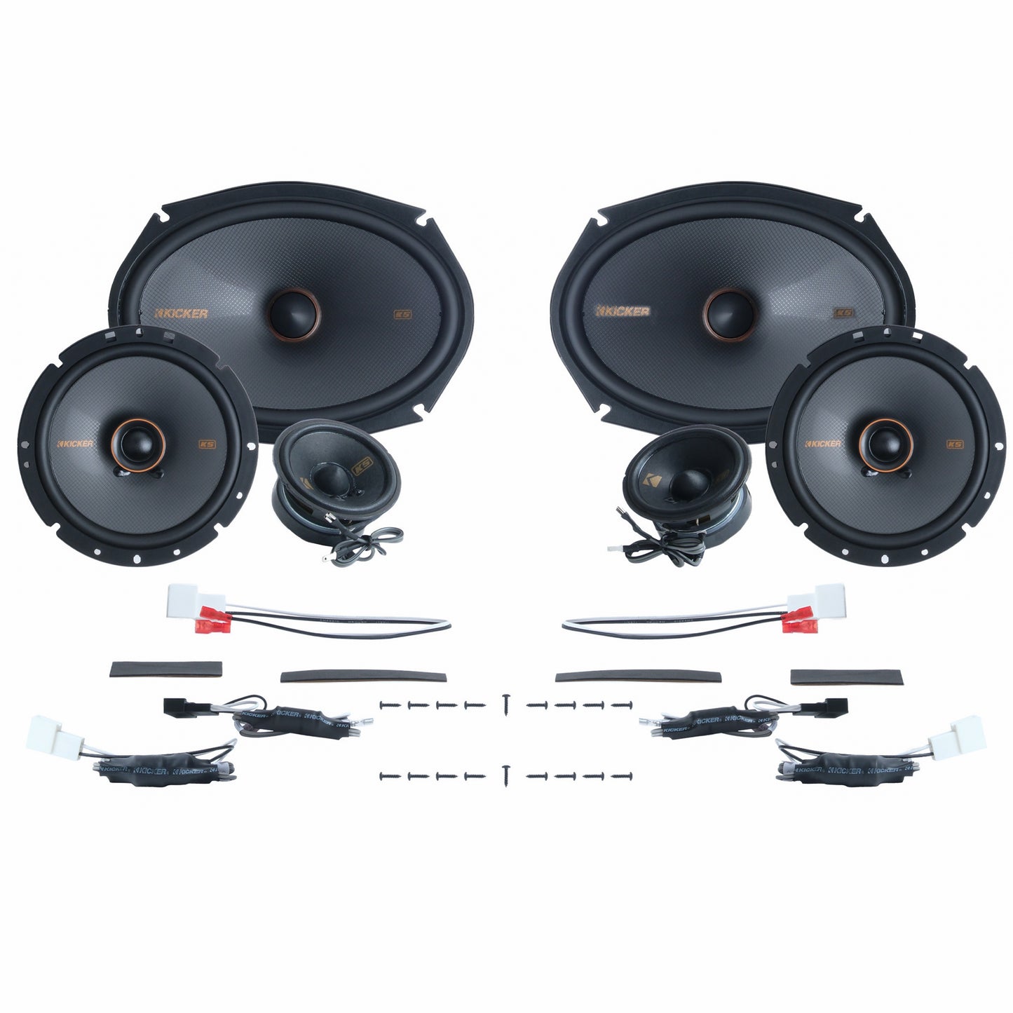 Kicker Plug & Play 6 Speaker Bundle (6.75