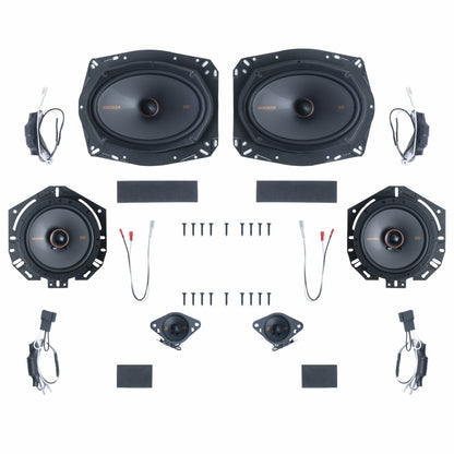 Kicker Plug & Play 6 Speaker Bundle (6.75" Rear Door Speakers) | '16 - '23 Tacoma