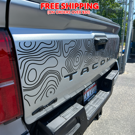 Taco Vinyl Tacoma Tailgate Topo Decal | '24+ Tacoma