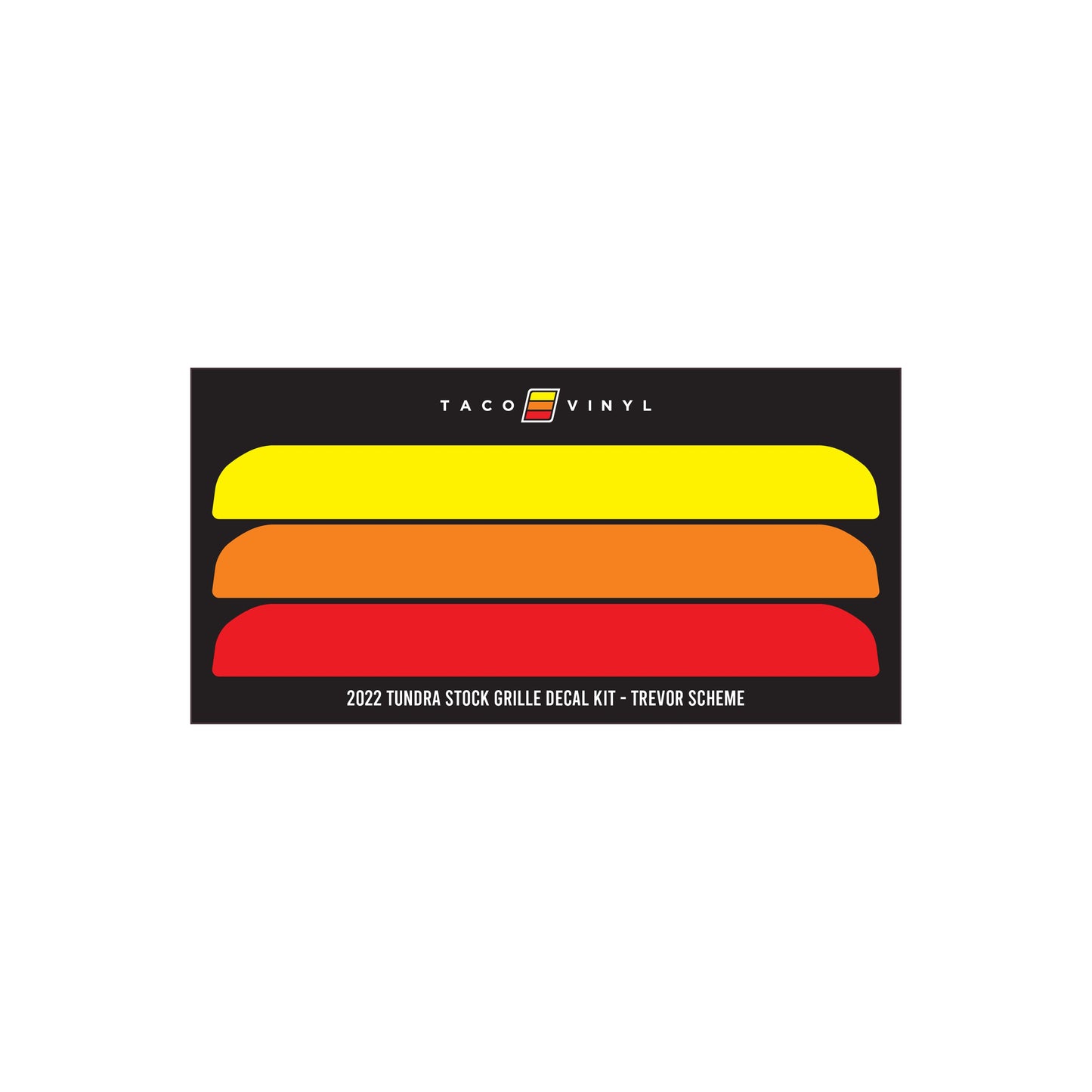Taco Vinyl Tundra Offroad Grille Decal | '22+ Tundra