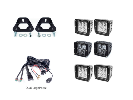 Cali Raised Bed Rail LED Pod Brackets Kit