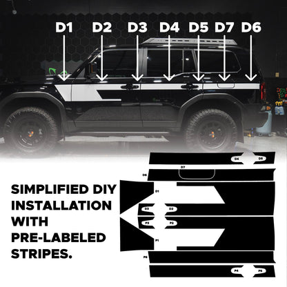 Vinyl Fox Vinyl Heritage Side Stripes | 2024+ Land Cruiser