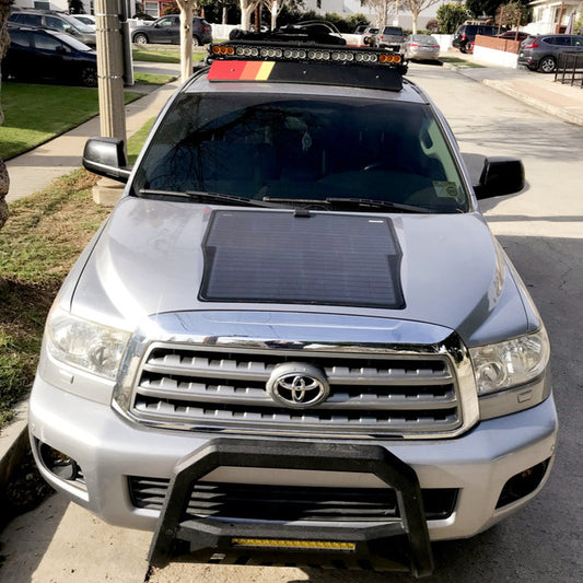 Toyota Sequoia 2nd Gen (2008-2022) Lensun 85W Hood Flexible Solar Panel-1