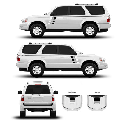 Taco Vinyl 4Runner Checkered Stripe Kit | '96 - '09 4Runner
