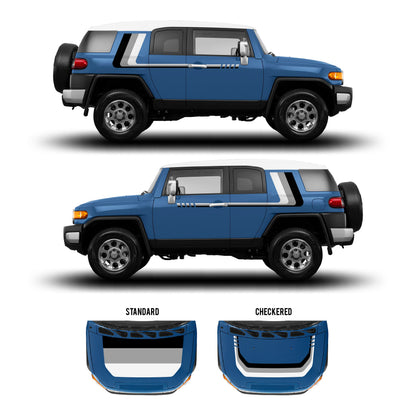 Taco Vinyl FJ Cruiser Checkered Stripe Kit | '07 - '14 FJ Cruiser