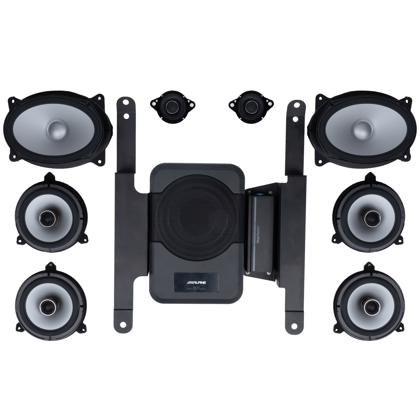 Alpine Plug & Play 8-Speaker, 4-Channel Amp & Powered Subwoofer Bundle | '10 - '24 4Runner