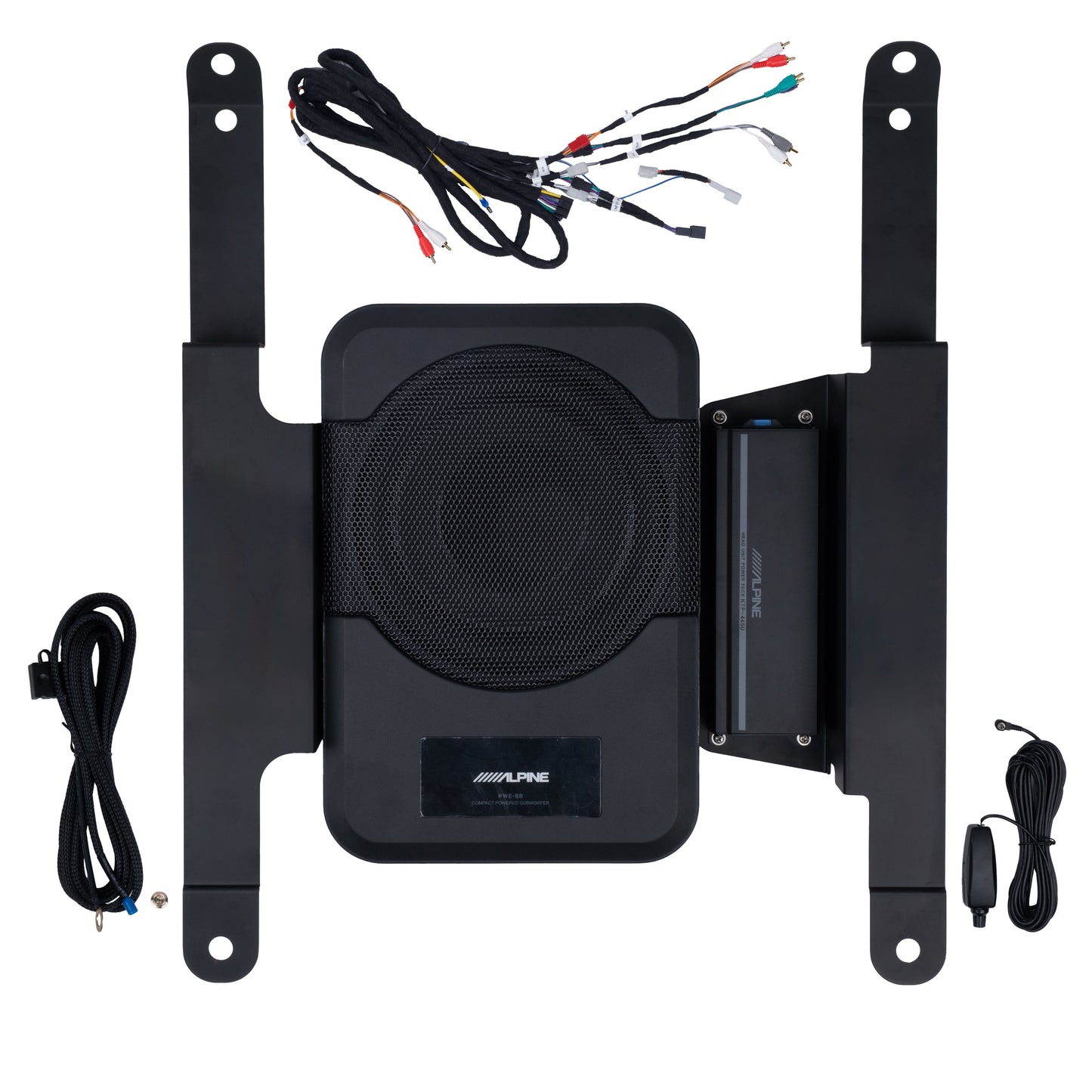 Alpine Plug & Play 8-Speaker, 4-Channel Amp & Powered Subwoofer Bundle (8