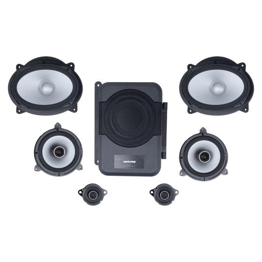 Alpine Plug & Play 6-Speaker, 4-Channel Amp & Powered Subwoofer Kit | '16 - '23 Tacoma