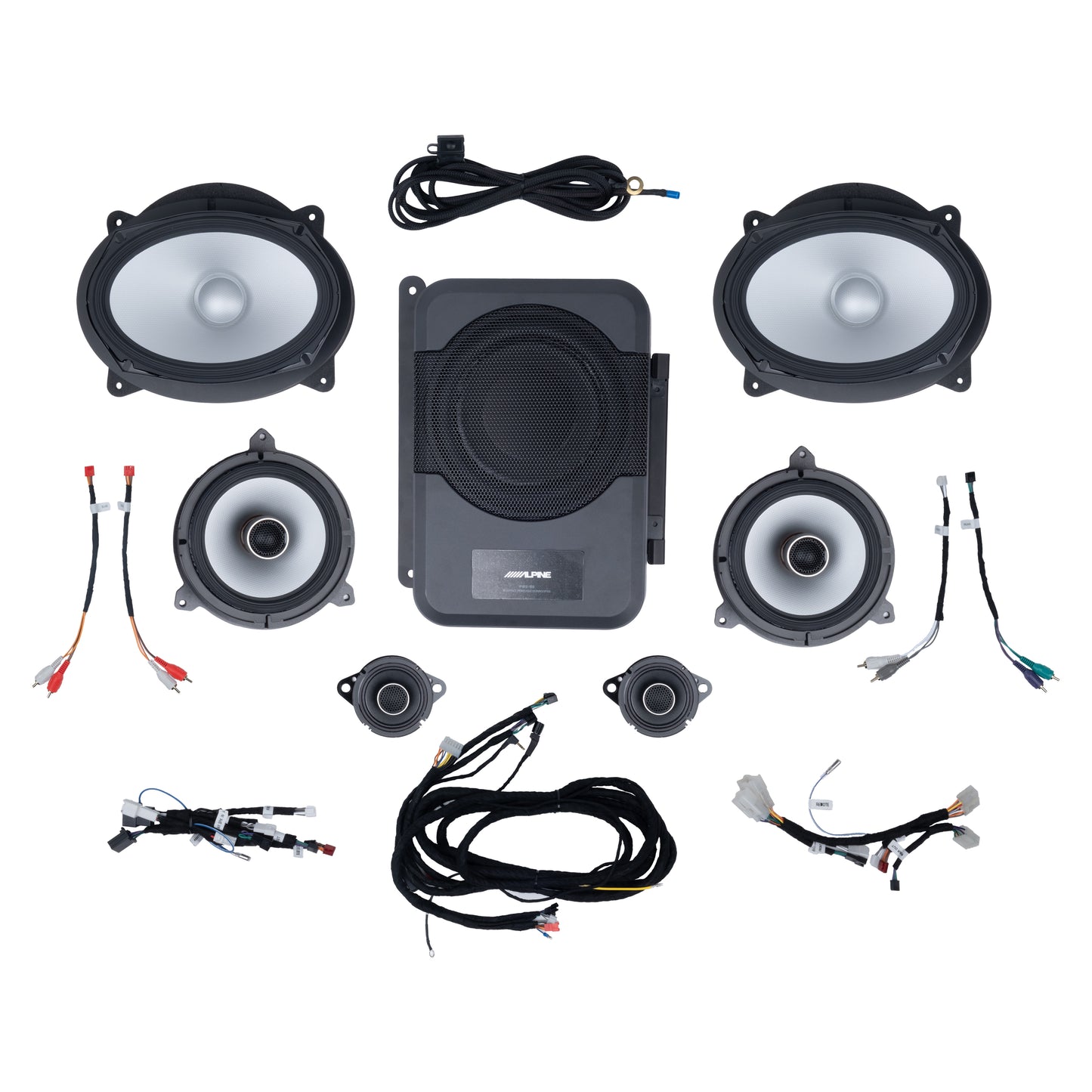 Alpine Plug & Play 6-Speaker, 4-Channel Amp & Powered Subwoofer Kit | '16 - '23 Tacoma