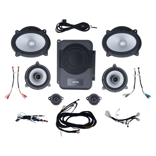 Alpine Plug & Play 6-Speaker, 4-Channel Amp & Powered Subwoofer Kit | '16 - '23 Tacoma