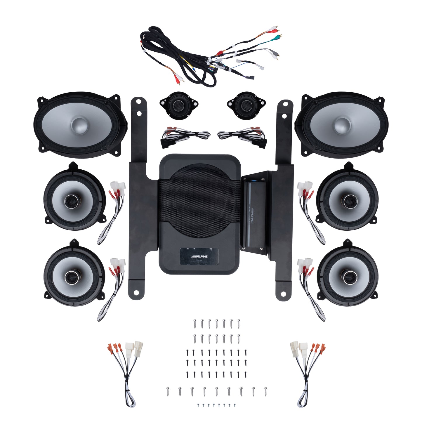 Alpine Plug & Play 8-Speaker, 4-Channel Amp & Powered Subwoofer Bundle | '10 - '24 4Runner