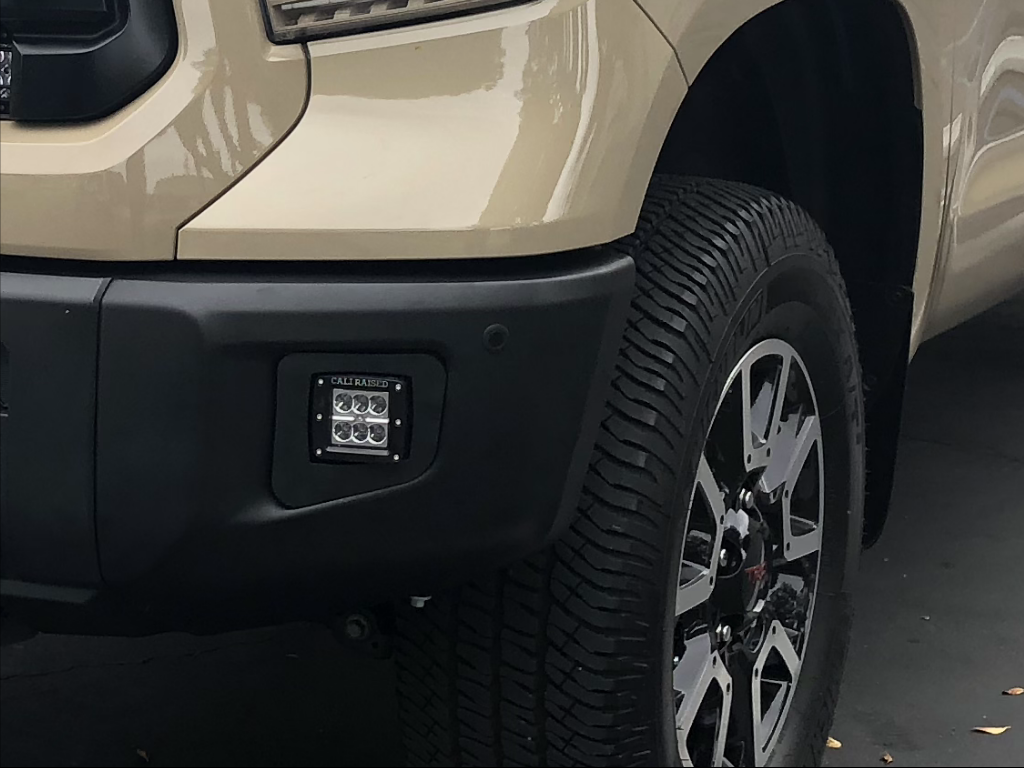 Cali Raised Tundra LED Fog Light Pod Replacements Brackets Kit | '14 - '21 Tundra