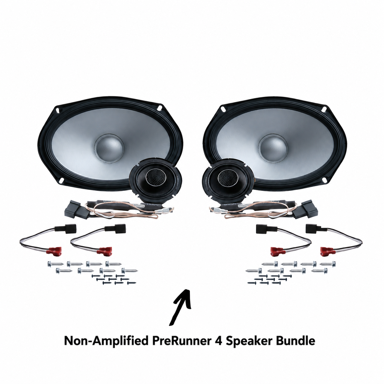 Alpine 4, 6 or 8 Speaker Plug & Play Bundle (6x9 Front Door Speakers) | 2024+ Tacoma