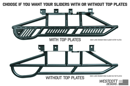Westcott Designs Long Bed Rock Sliders | 2024+ Tacoma